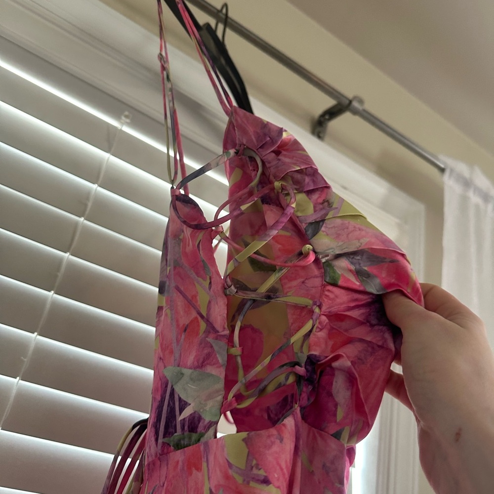 ASTR The Label Antlia Floral Pink and Green Maxi Dress - Picture 7 of 10